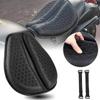 3D Honeycomb Gel Motorcycle Seat Cushion - Anti-Slip Shock Absorber with Breathable Mesh for Harley/Honda/Yamaha