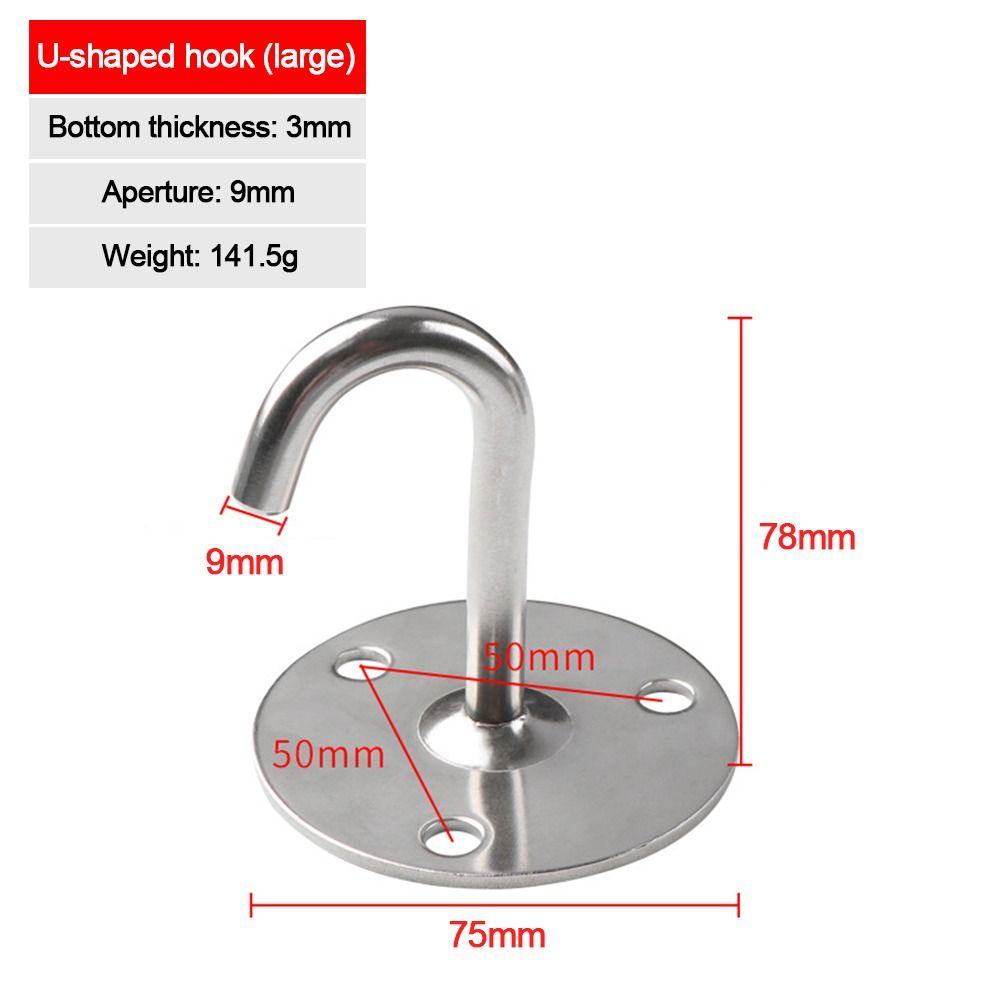 1Pcs U/J-Shaped Wall Hook Plate Deck Door Buckle New Ceiling Mount Hanger  for Fan Lamp
