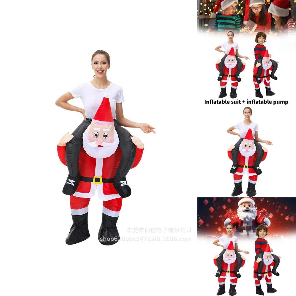 Claus Inflatable Santa Costume For Themed Party Stage Performance Fashion Gift