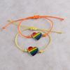 6Pcs Boho Couple Bracelet Colorful Friendship Braided Rope Rainbow Beaded Bracelet  Couples