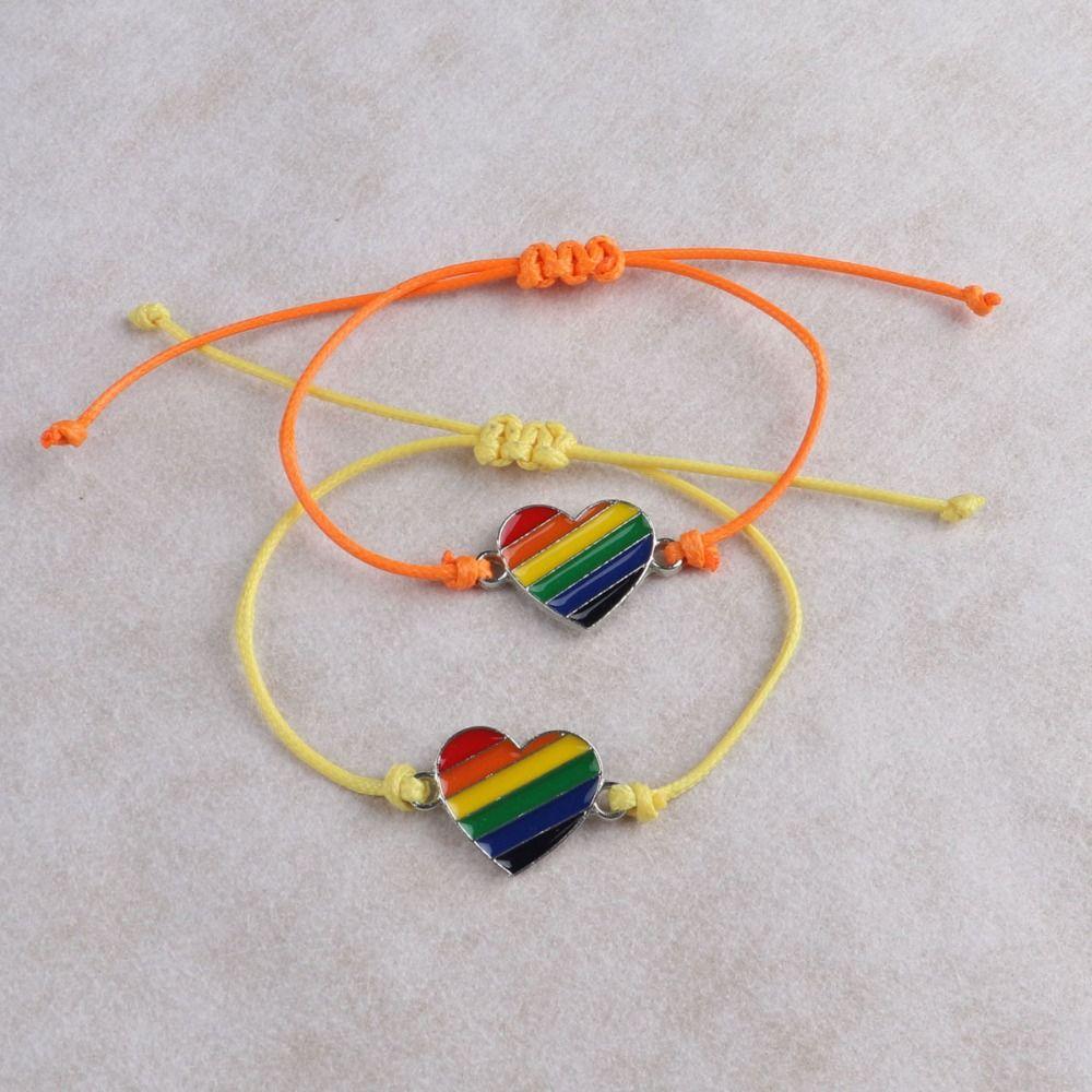 6Pcs Boho Couple Bracelet Colorful Friendship Braided Rope Rainbow Beaded Bracelet Couples