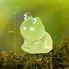 Glow At Night Miniature Resin Mini Frog DIY Home Decor Frog Ornaments Figurines Desk Fairy Garden Decor Sequin Micro Landscape