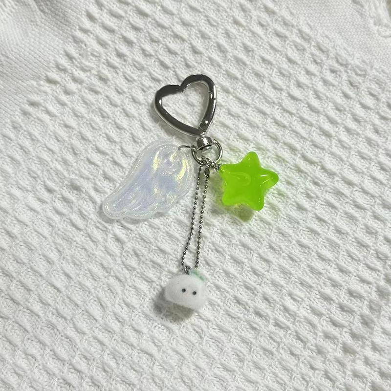 Эстетика Y2K Крылья Ангела Звезда Кролик Брелок Модный Девичий Брелок Шнурок для Мобильного Телефона Подвеска для Сумки Ключные Аксессуары