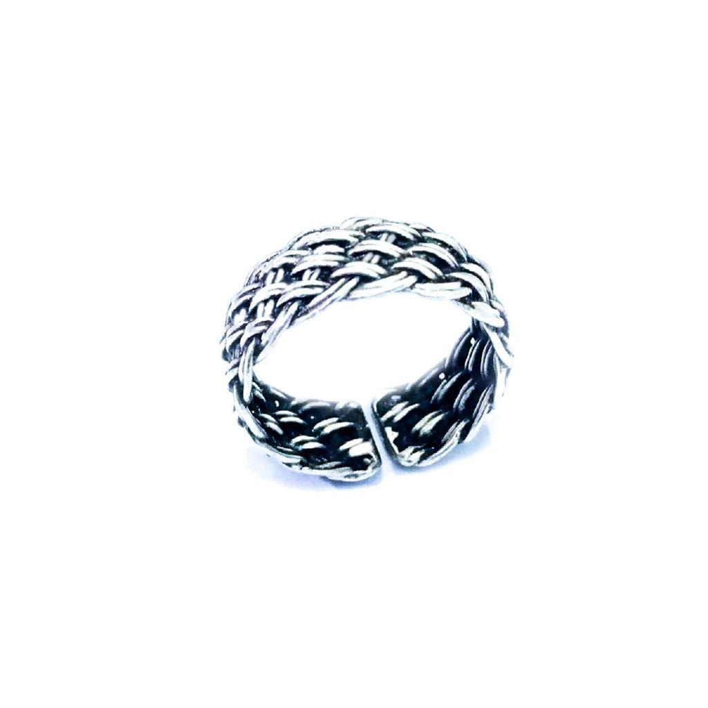 Модель испанской соломенной косы, регулируемое черное кольцо