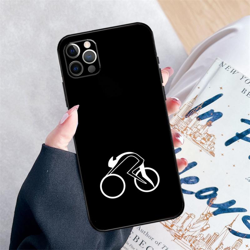Люблю Велоспорт Шоссейный Велосипед Чехол для Телефона Для iPhone 16 Pro Max 11 12 13 Mini 14 15 Pro Max XR 15 16 Plus 16e Чехол