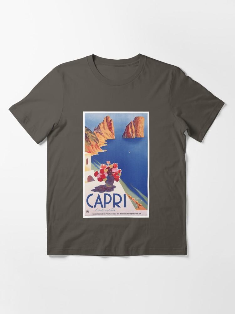 Peppino di Capri Vintage Capri Italy Travel Poster Poster Essential T-Shirt