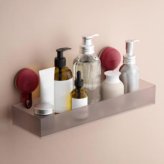 Полка для хранения в ванной, органайзер для душа на присосках, высокая грузоподъемность, простая установка, настенная плавающая полка
