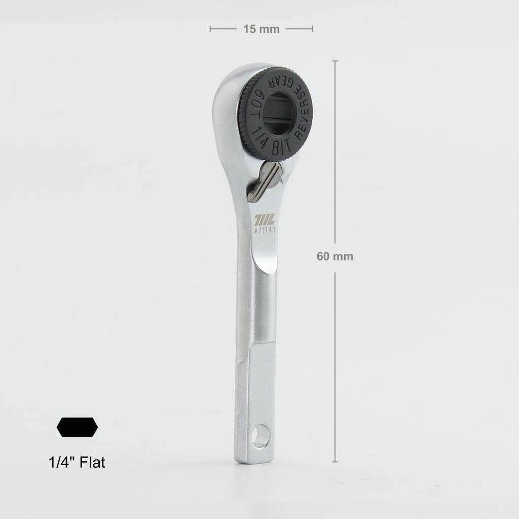 711L Плоский Конец EDC Трещоточный Ключ Дюймовый Шестигранный Бита Держатель Бит Удлинитель Аксессуар для Брелка 1/4 Мультитул (с дыркой)