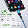 2 шт. 6 футов Быстрый зарядный кабель USB Type C Шнур для телефона Android для Moto G Stylus 5G 2025, G Play 2026, Edge 2025, G Power, Razr 60 Ultra, iPhone 17 16e