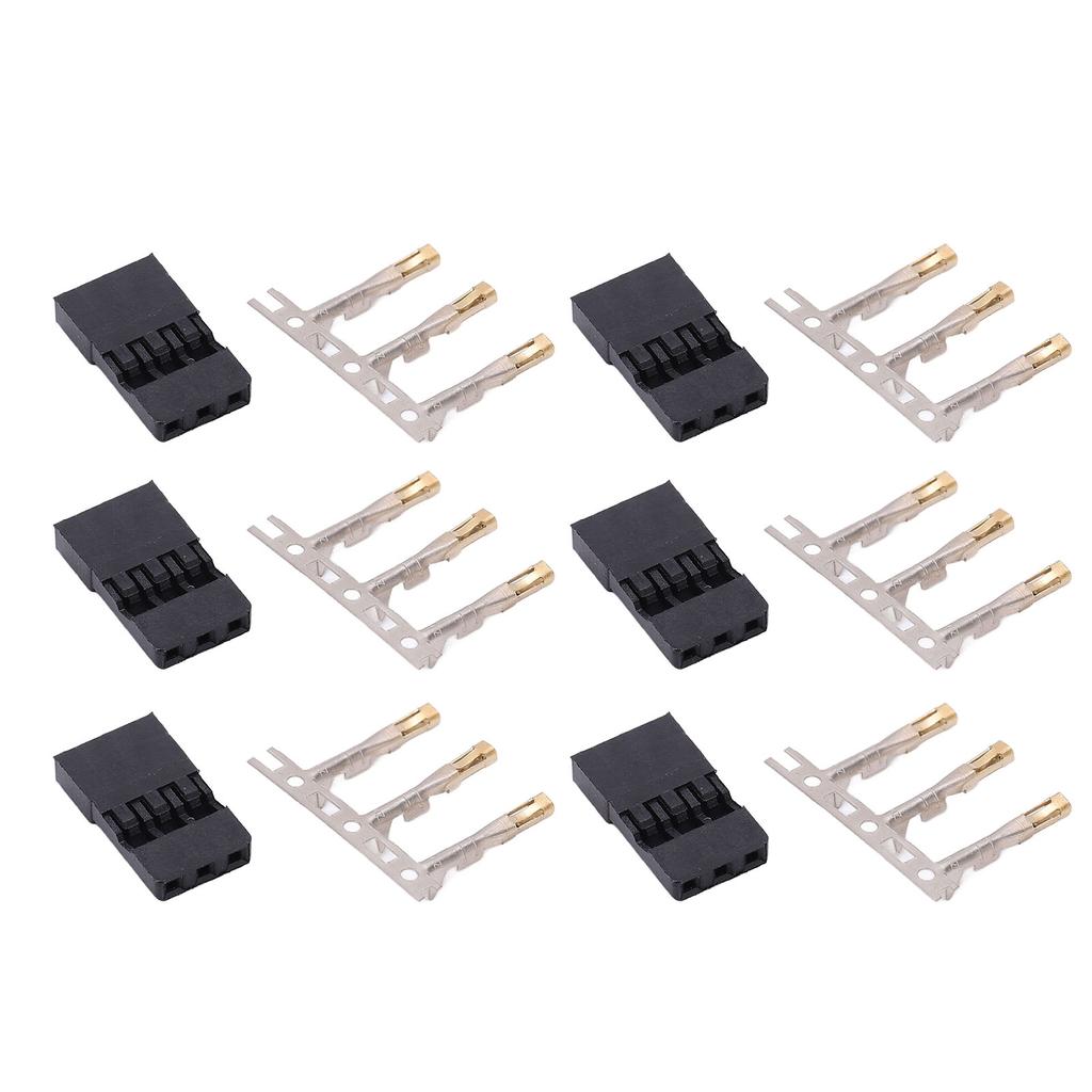 100PCS 11.010 Male JR Plug DIY JR Pin Kit Gold Plating JR Connector for Electronic Equipment