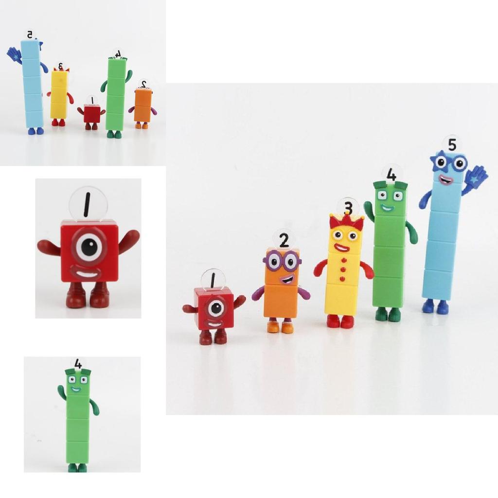 Numberblocks Красочные Строительные Блоки Милые Трансформируемые Фигурки Для Детских Игр