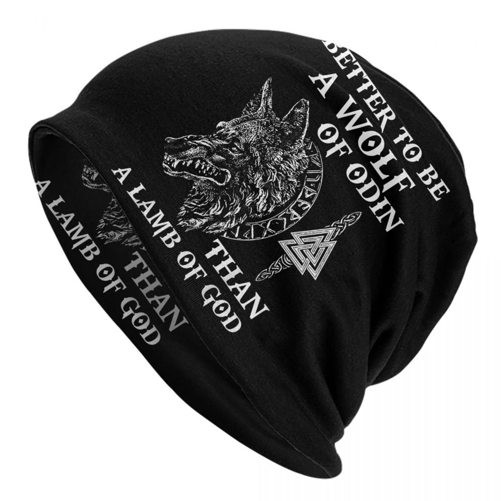 Шапка Norse Wolf God Odin Viking, вязаные шапки унисекс, женские крутые унисекс для взрослых, зимние теплые шапочки Skullies, шапки