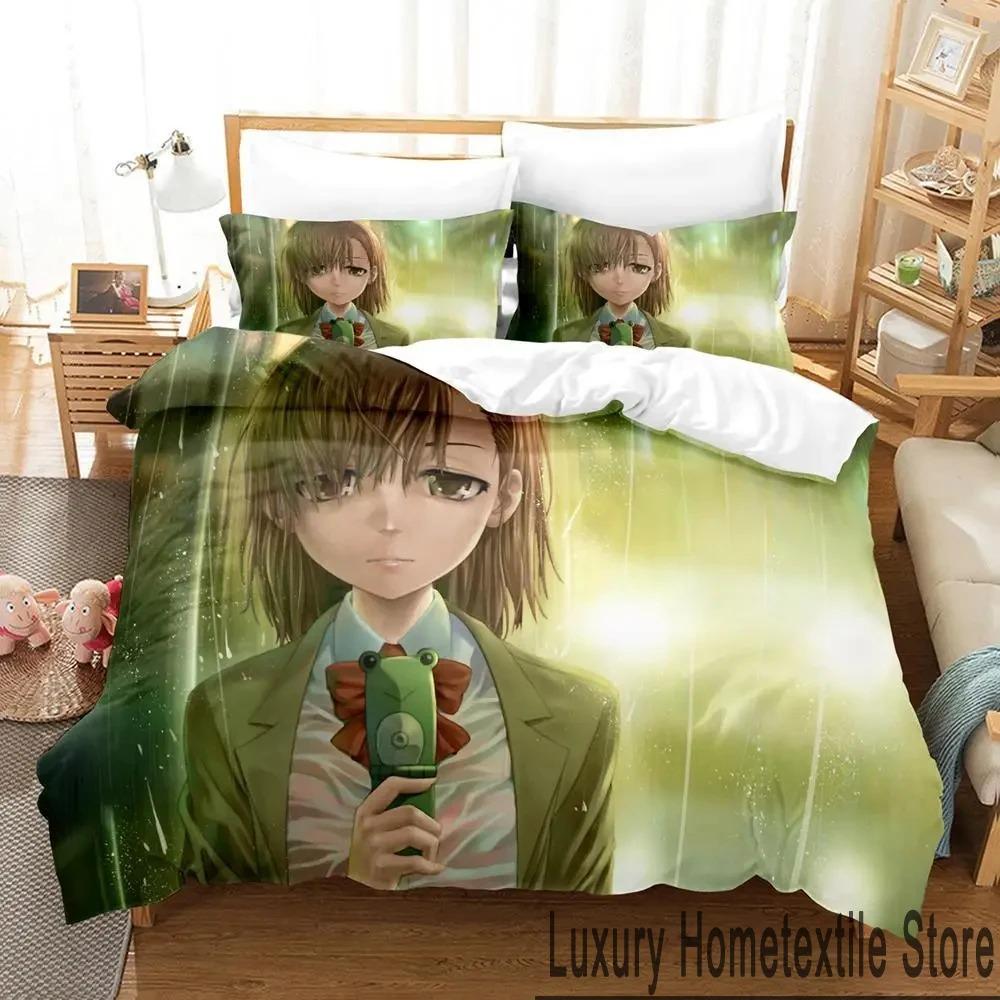 Misaka Mikoto A Certain Magical Index Railgun Комплект постельного белья для мальчиков и девочек Twin Queen King Size Пододеяльник Наволочка Кровать для мальчиков и взрослых
