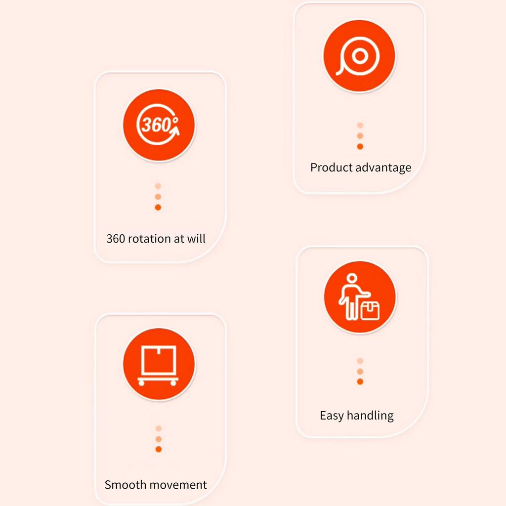 4 шт. Сверхпрочные нейлоновые мебельные ролики с сильной адгезией, многоцелевые нейлоновые мебельные накладки для дома и офиса