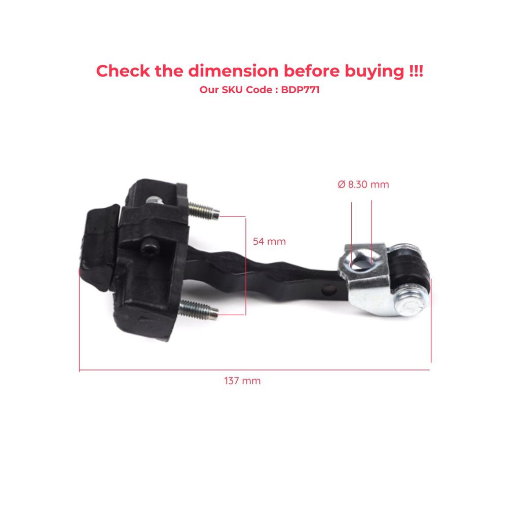 BDP771-1 2 Pieces Front Left AND Right Door Hinge Stop Check Strap Limiter 9035AP for Fiat Doblo 263 Citroen Nemo Peugeot Bipper Opel Combo D