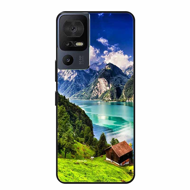 Чехол для телефона TCL 40 SE 40SE Coque Черный Силиконовый Мягкий Задний Чехол-Крышка Для TCL 40 SE Чехол Funda Для TCL40SE Capa 6.75" Оболочка