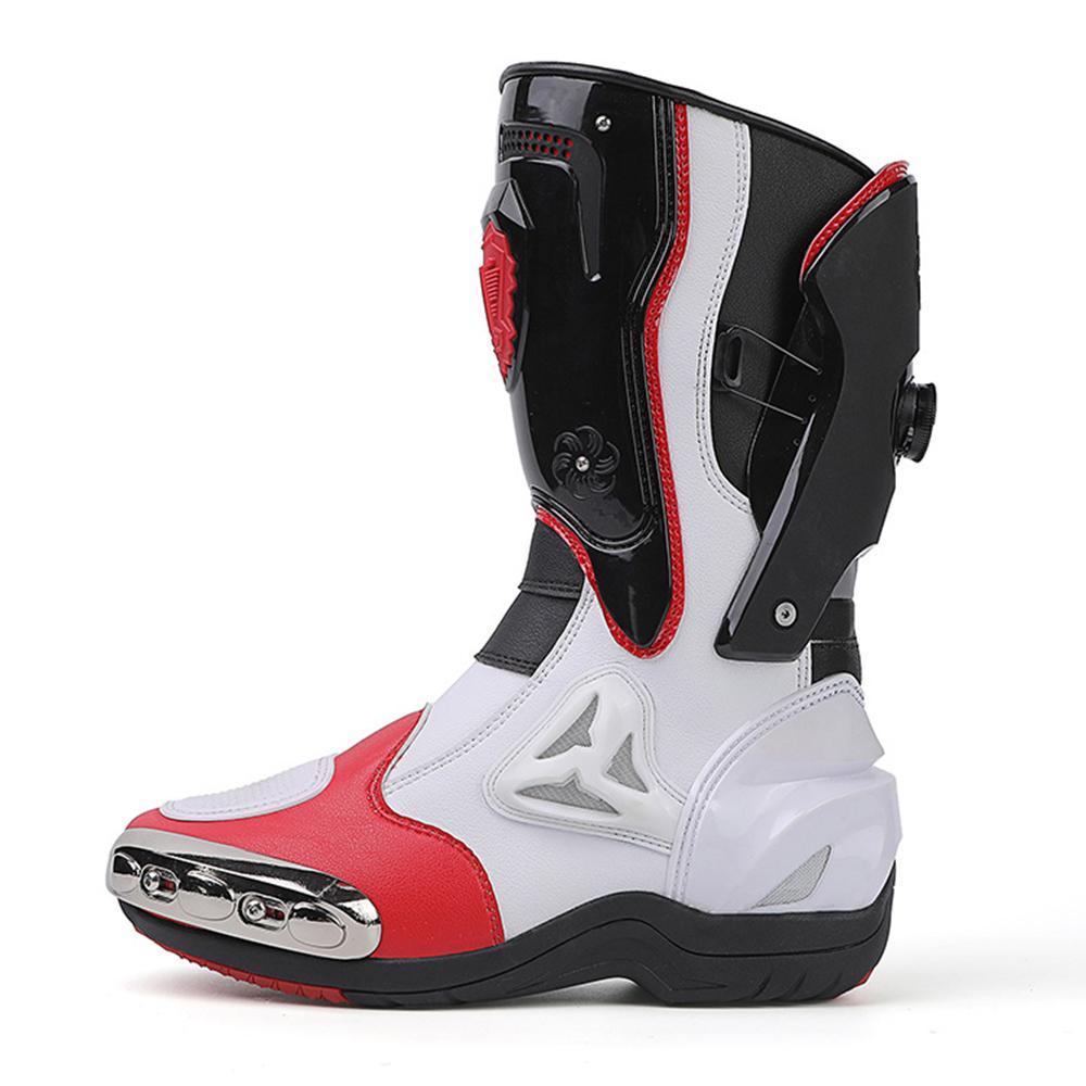 Ботинки для мотоциклистов Мужские дышащие ботинки для езды на мотоцикле на 4 сезона Ботинки для езды Укрепляют устойчивость Моторные лодки Повседневные