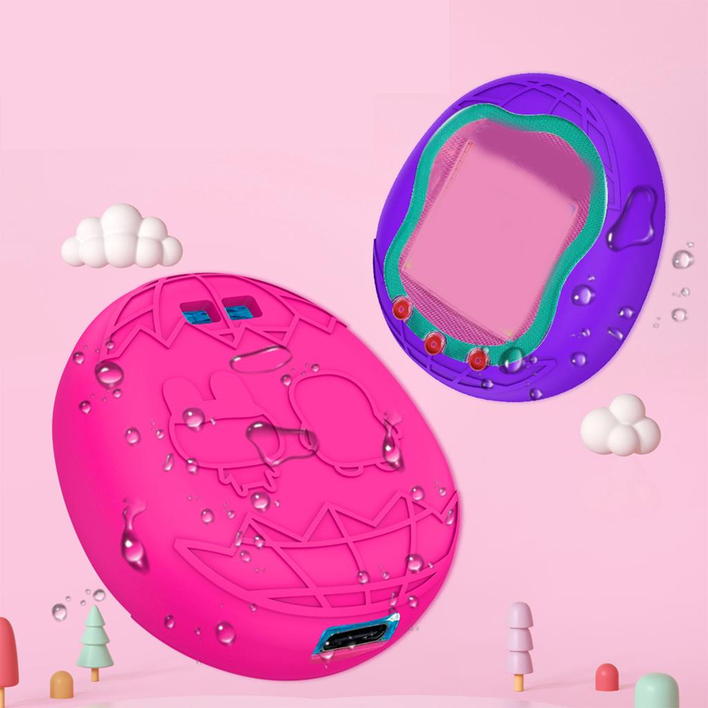 Красочный силиконовый защитный чехол для электронной игры-питомца Защитите свое устройство от царапин и падений Износостойкий