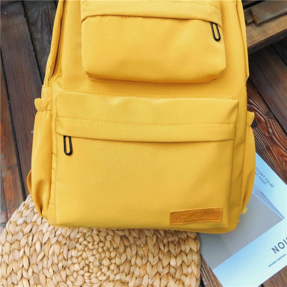 Большая вместимость женский рюкзак однотонный дорожный рюкзак портативный женский школьный рюкзак для взрослых