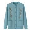 Women's Warm Knitted Cardigan Sweater for Middle-Aged & Elderly