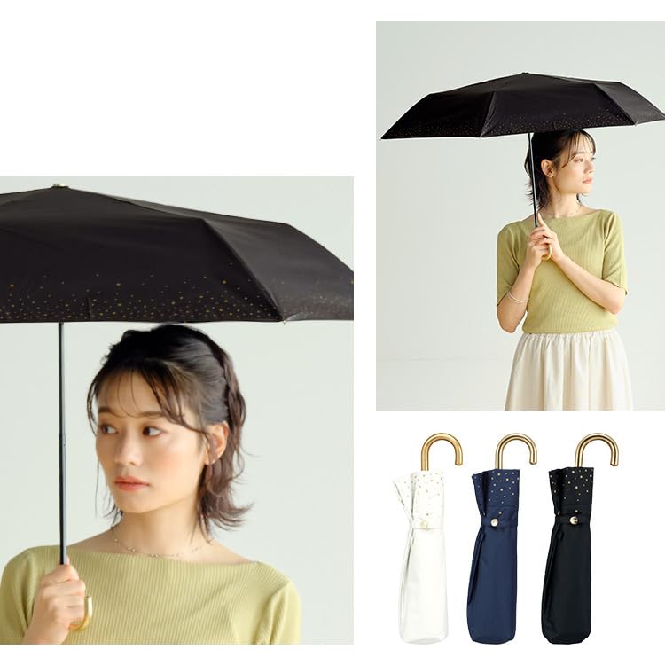 Зонт складной зонт с затемненным ободом Star Mini Черный свет, блокирующий УФ-излучение, подходит как для солнца, так и для 50 см Star Поездки на работу или в школу Простой Стильный Милый