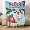 Pippi Swings High Adventure Flannel Blanket Super Soft Warm Cozy Blanket For Sofa Bed Office Travel Allseason Home Decor Gift