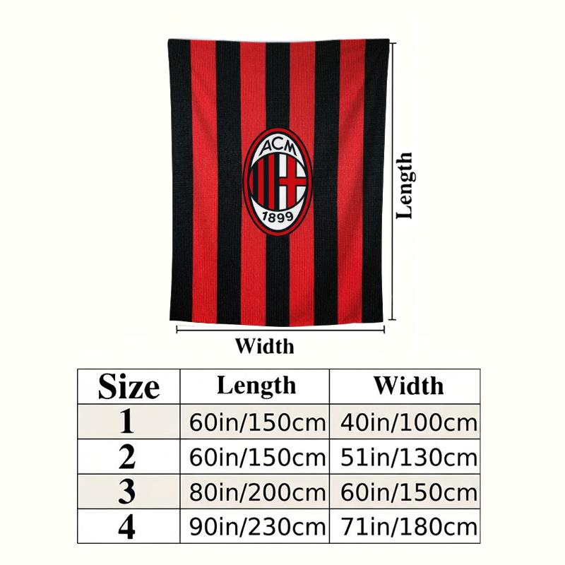 Настенный гобелен AC Milan Эстетичное настенное панно Печатное тканевое одеяло Декоративные гобелены для спальни гостиной Домашний декор