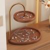 Wooden Jewelry Display Stand Decorative Jewelry Organizer  Bathroom Organization