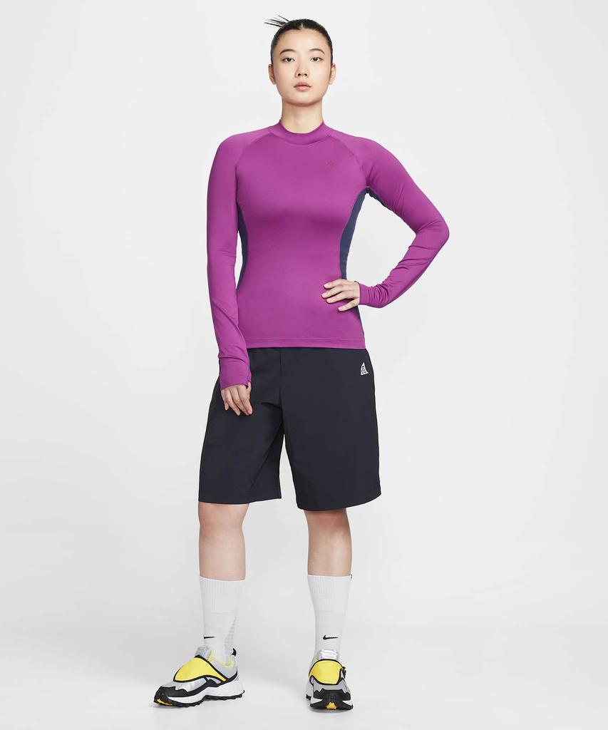 NIKE Acg Wild Sea Base Layer Long Sleeve Top W - Bold Berry:Obsidian:Safety Orange:Black / Io0231-505