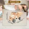 Model Car Kit 3D Puzzle Wood Building Craft Science Experiment Solar Truck for Kids Ages 7-14