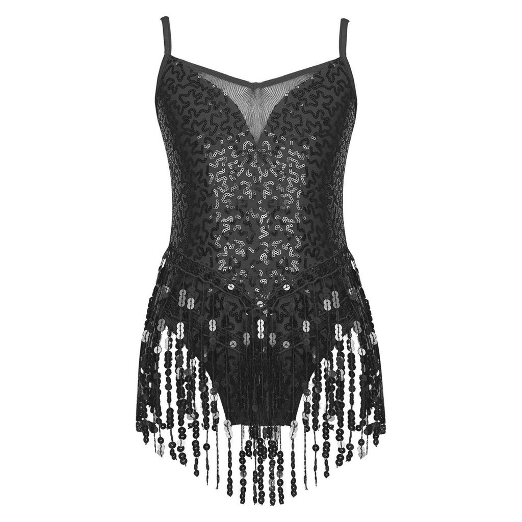 Платье для танго для латинских танцев для девочек, детское платье с кисточками и блестками, платье для профессиональных соревнований, бальных танцев, самбы, румбы, джазового платья