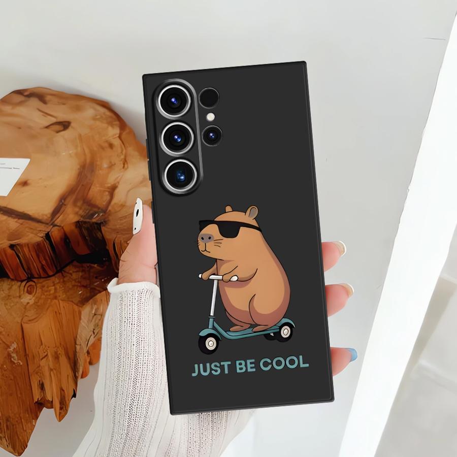 Чехол для Samsung Galaxy S25 S21 FE S10 S9 S24 Plus Note 20 8 9 10 S26 S20 Ultra S23 Funda Чехол для телефона Милая Капибара