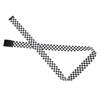 Checkered Belt Can Be Fixed Untie Easily Adjustable Cuttable Black White Grid Strap for Clothing