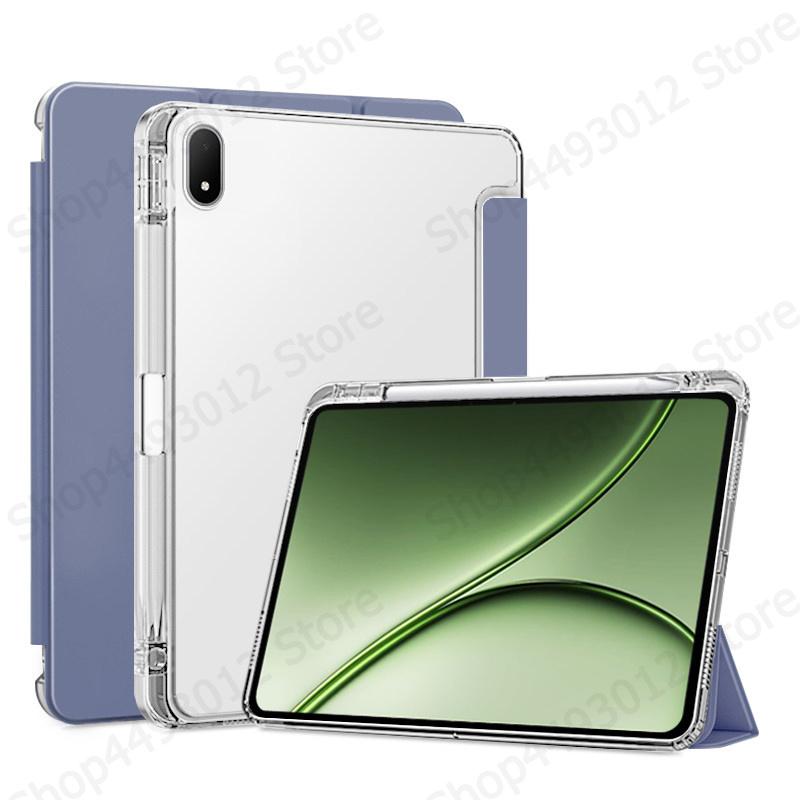 Чехол для Oneplus Pad 4 с держателем для стилуса, трехскладный, из кожи, с мягкой задней крышкой, подставка, чехол-книжка для планшета OnePlus Pad 4 Oneplus Pad4, 13.2 дюйма