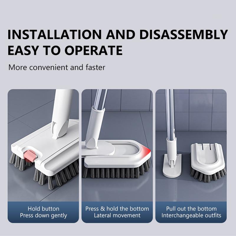 95CM Bathroom Sponge Cleaning Brush Multi-Functional Tool Long Handle Removable Household Floor Bathtub Brushes Ceramic Tile Bru