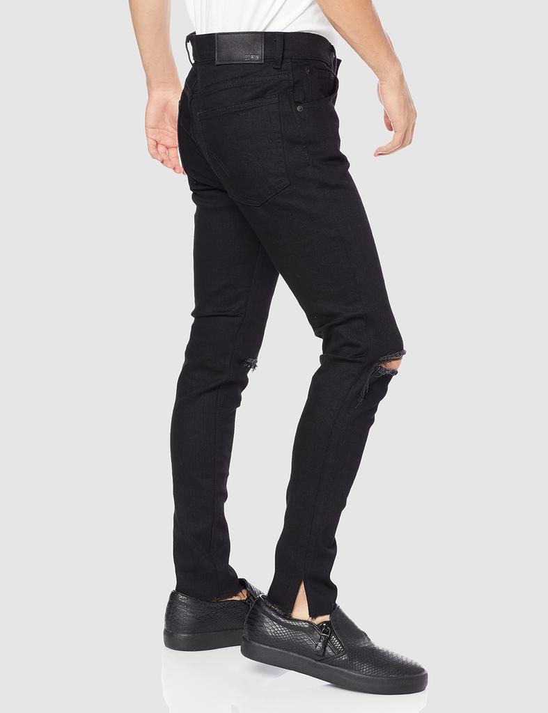 EDWIN ЧЕРНЫЕ СКИННИ Узкие Джинсы Потертые Черные Скинни Размер L Брюки, Мужской Деним,