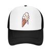 Ice Cream Lover Summer Grid Trucker Hat Baseball Cap Hats for Unisex Summer Unisexs Cap Casual Four Seasons One Size