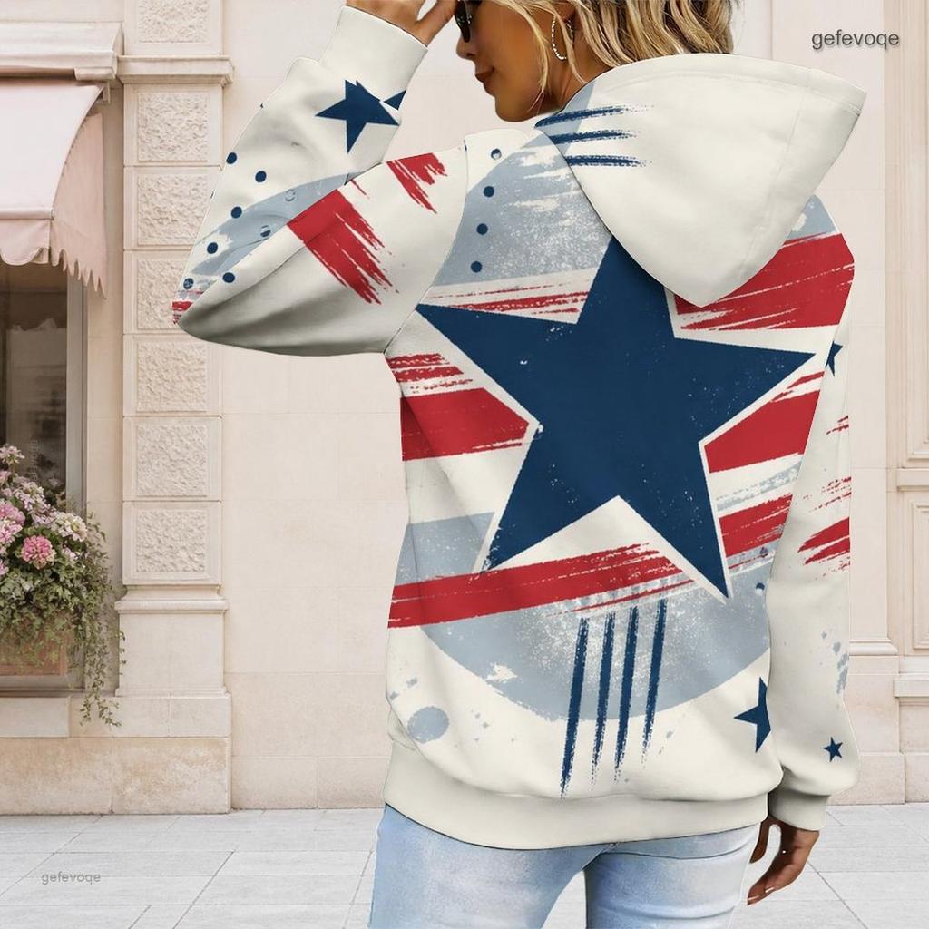 Plus Size Ladies Drawstring Hooded Sweatshirt Long Sleeve Loose Soft Casual Fashion Daily Top