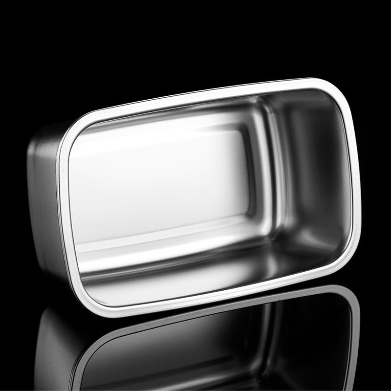 Портативный контейнер для еды, фруктов, бенто из нержавеющей стали 304, ланч-бокс с крышкой, контейнеры для закусок, герметичный контейнер для хранения, контейнер для сохранения свежести