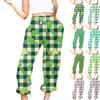 Women's Casual St. Patrick's Day Print Casual Drawstring Elasticated Waist Drawstring Pants