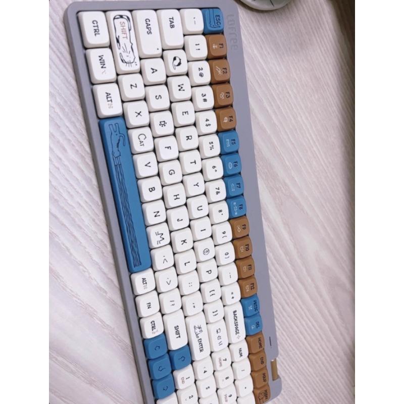 Оригинальные 84/100 Низкопрофильные Тематические Колпачки Клавиш PBT Пользовательские Точечные Колпачки для Механической Клавиатуры Милый Аксессуар-Колпачок Универсальный для Ежедневного Использования