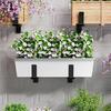Deck Railing Adjustable Planter Box Bracket Strong Load-bearing Rustproof Corrosion Resistant Universal Window Box Bracket Flower Box Holder