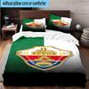 3PCS Football Elche Crest Design Bedding Set,Including 1pc Duvet Cover And 2pcs Pillowcases Perfect for Bedroom, Dormitory, Fan Christmas gift