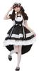 Maid Costume Cosplay One Piece with Long Sleeves Large Size Gothic Lolita Dress Costume Outfit Gothic Lolita Ruffles [SUNNYSTEP] M~6L (LL (XL), Black)