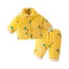 Adorable Unisex Winter Homewear Set For Infants Plush Thickened Fleece Pajamas