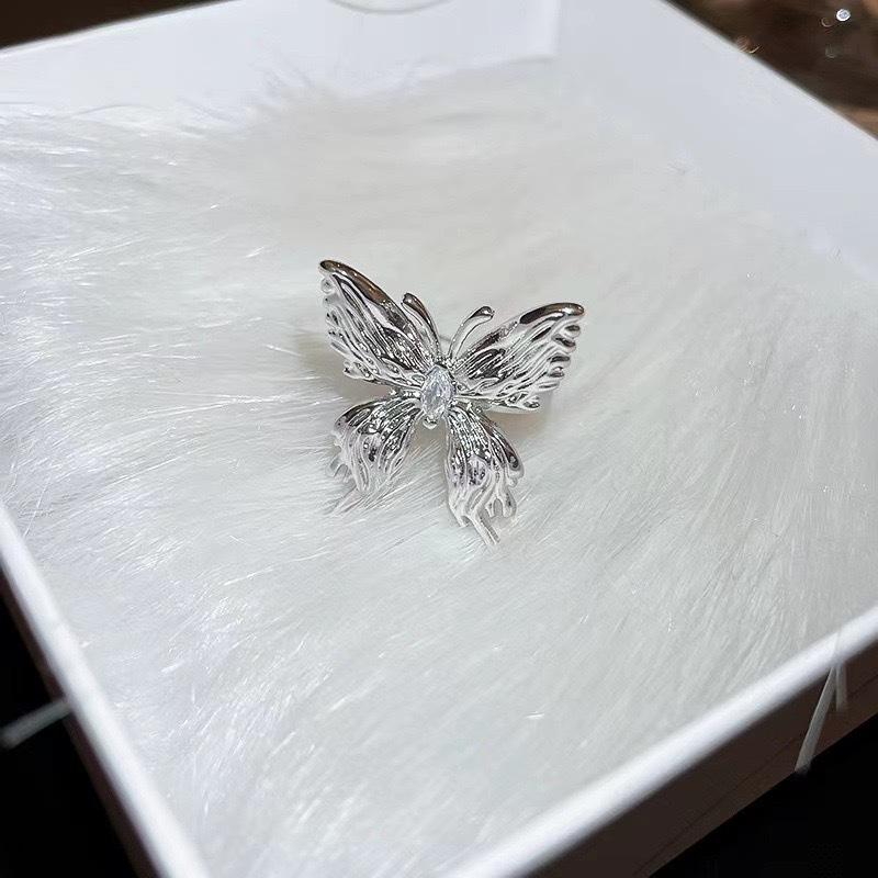 Liquid Bow Open Ring Niche Light Luxury Temperament High Sense Exquisite Personality Fashion Adjustable Index Finger Ring