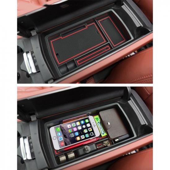 New Armrest Storage Box for 2017 2018 Peugeot 4008 Central Console Glove Tray