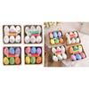 Set/6pc Colorful Easter DIY Hand Painted Eggs Easter Drawing Eggs Kit 6Dying Markers Simulation Hand Painting Decoration