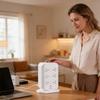 Vertical Type Power Strips 12 Outlets Small Design Outlet Tower for Home and Offices Space Saving Plastic Construction