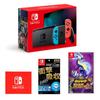 Nintendo Основной блок Switch Неон Неоновый Красный Лицензированный Эксклюзив Nintendo Switch Защитная пленка для ЖК-дисплея Многофункциональный Дизайн логотипа Pokemon Violet Switch